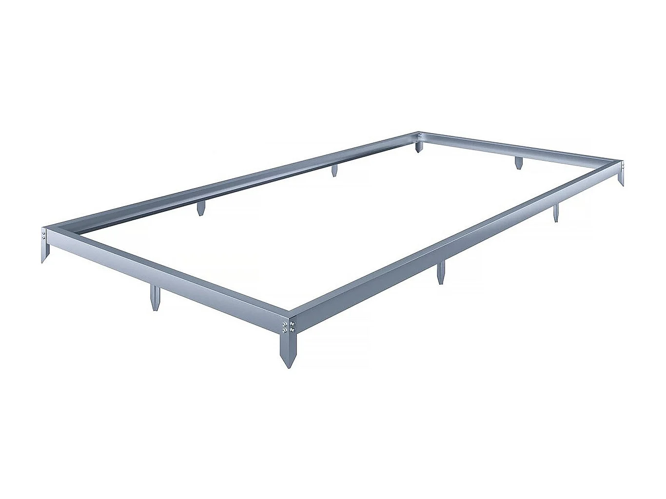Aluminiowa podstawa do szklarni „Basilic” – 7,03 m² – Szara 4845482