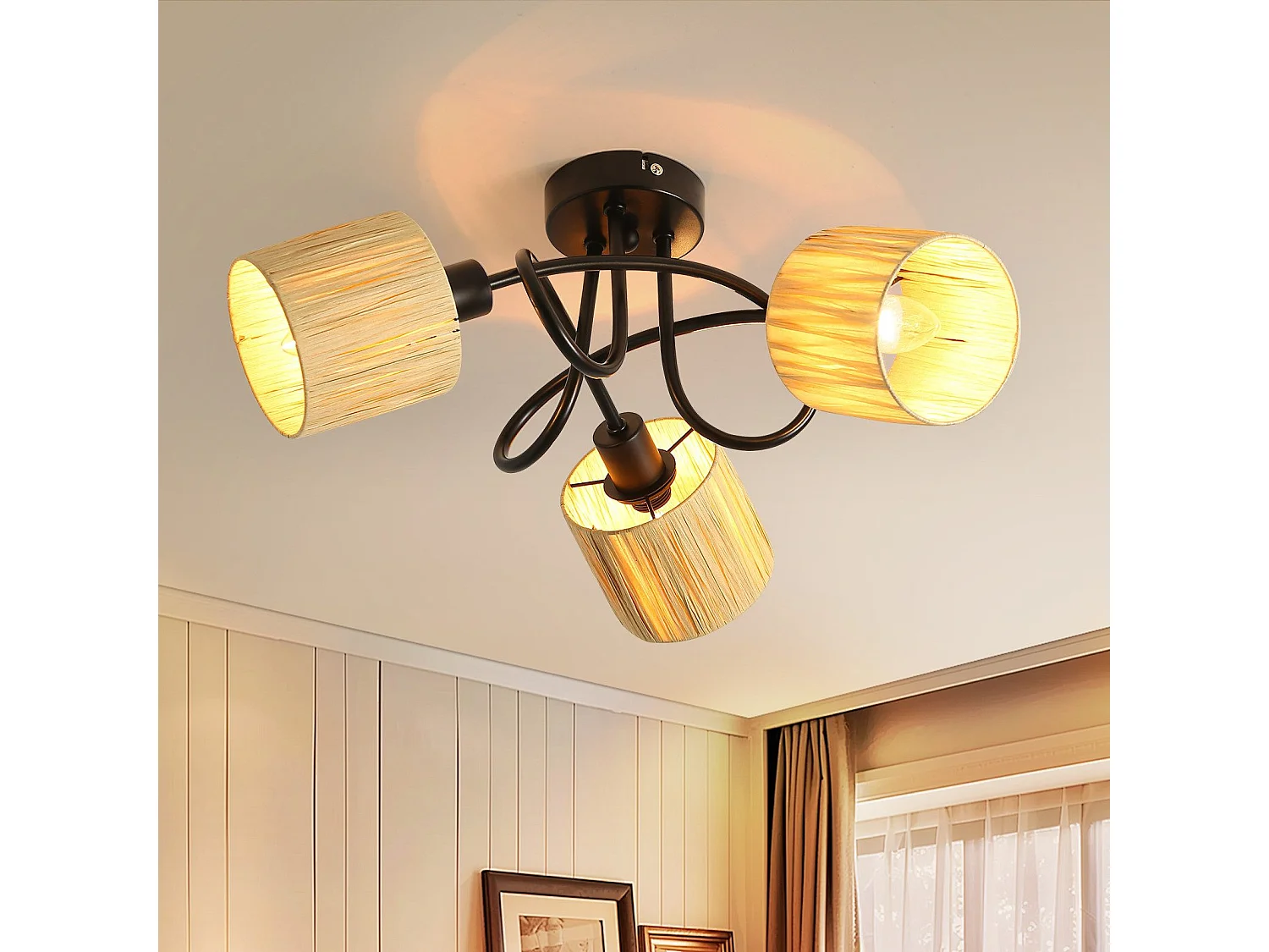 3-punktowy reflektor sufitowy do korytarza – lampa sufitowa w stylu vintage 3948754