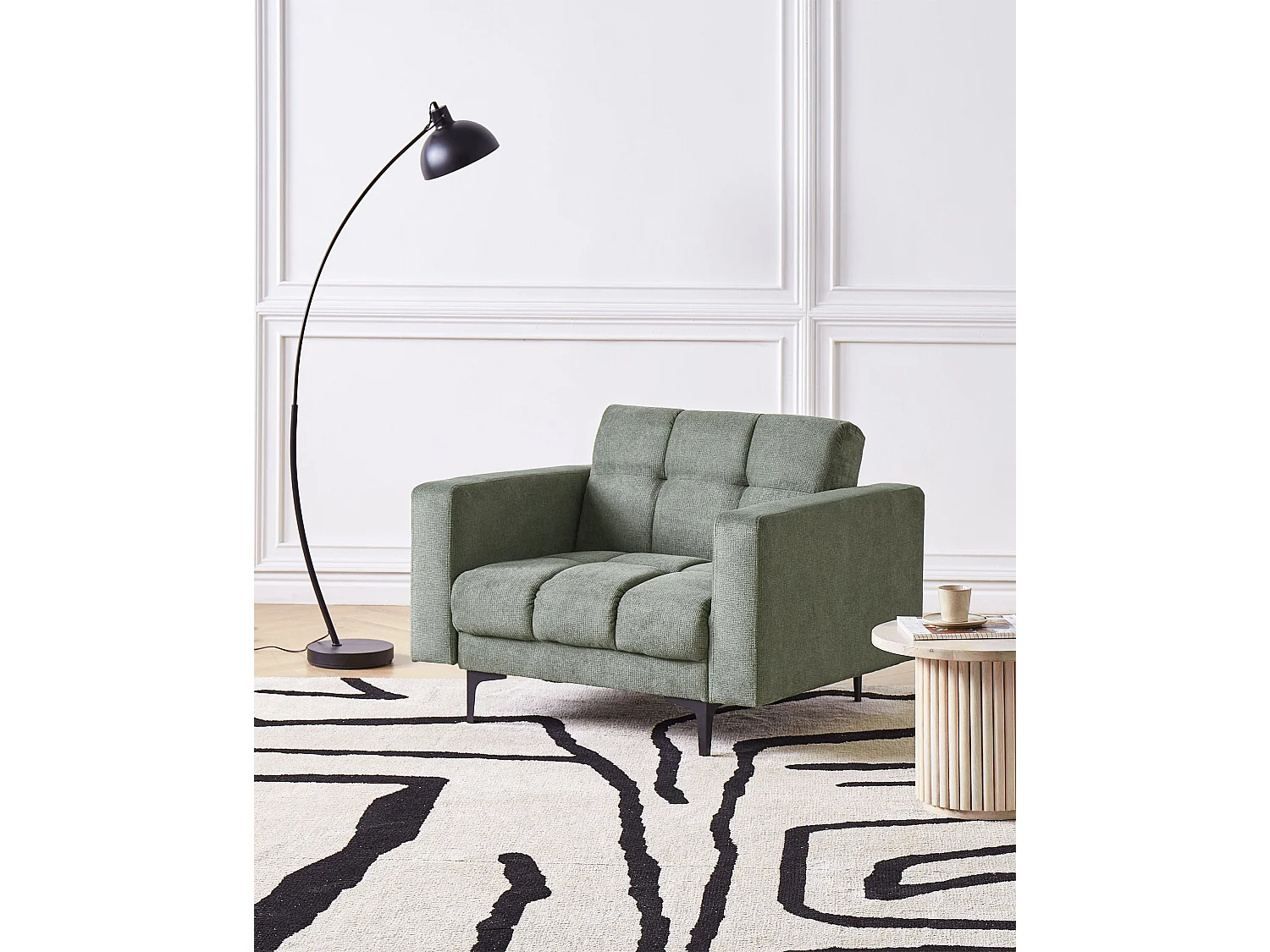 Fotel ALNES Ciemnozielony 3759351 - obrazek 1