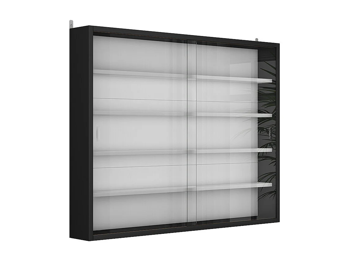 Gablota ścienna czarny/biały 80x10x60 showla 4874305 - obrazek 1