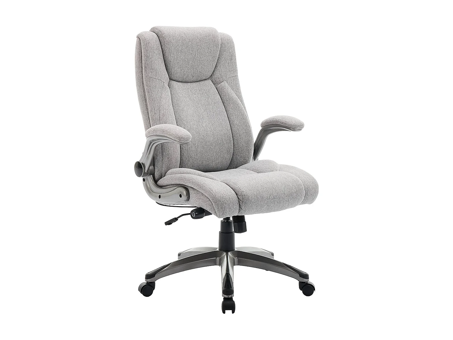 Ergonomiczne krzesło biurowe – Obrotowy fotel kierowniczy, nośność do 150 kg – Szary 4842010