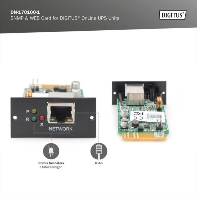Moduł SNMP dla zasilaczy awaryjnych UPS: DN‑170093 DN‑170094 DN‑170095 DN‑170096 DN‑170106 DN‑170107 ‑ DN‑170100‑1 - obrazek 3
