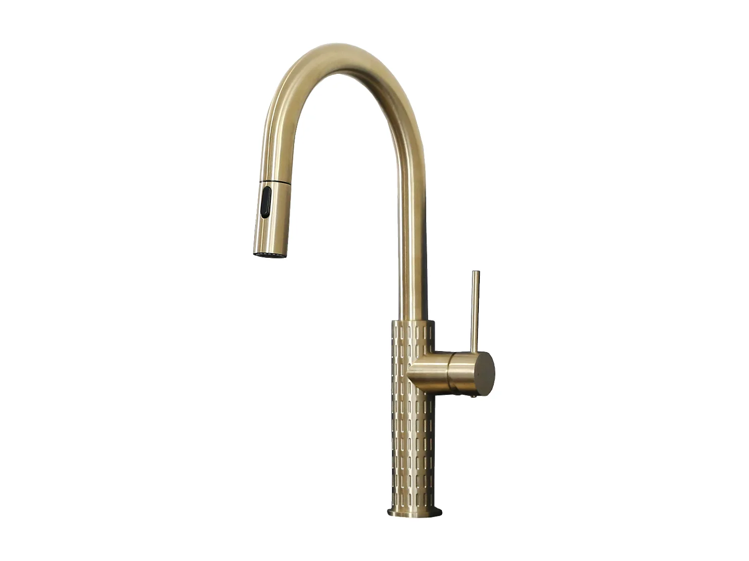 Architek Bateria zlewozmywakowa wyciągana głowica prysznicowa kolorze szczotkowane złoto – Essebagno 2937344