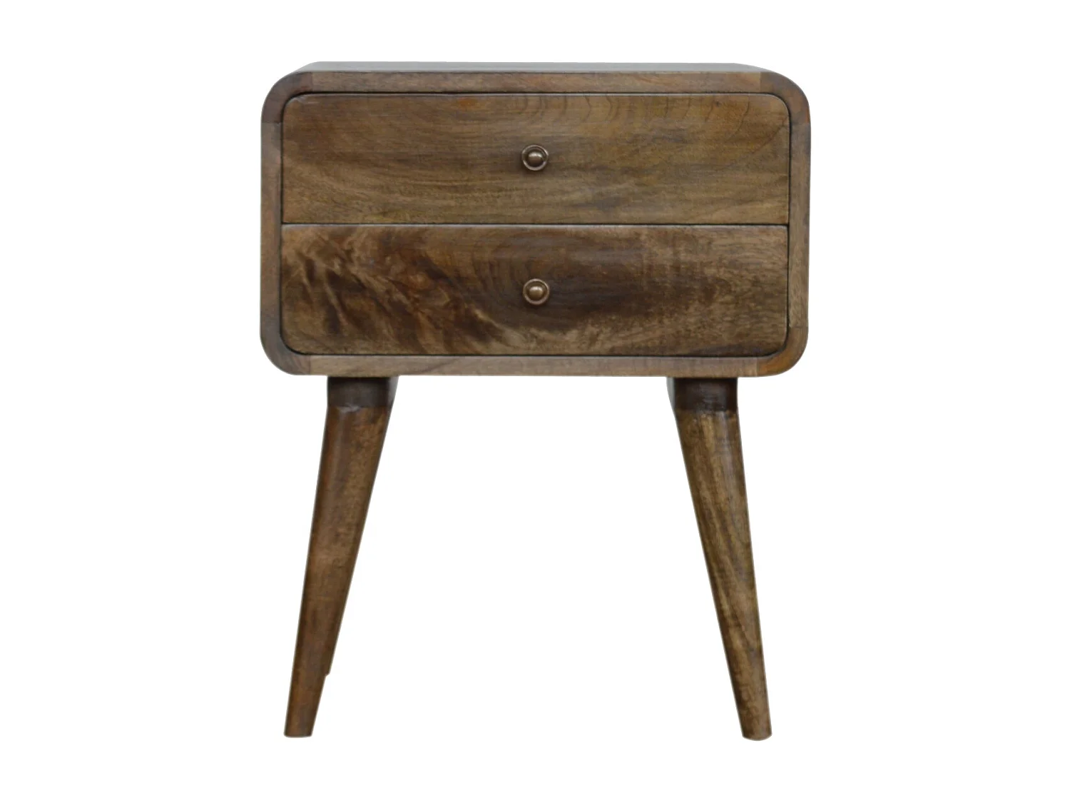 Artisan Furniture Klasyczny łukowaty stolik nocny w kolorze szarym 4889982 - obrazek 1