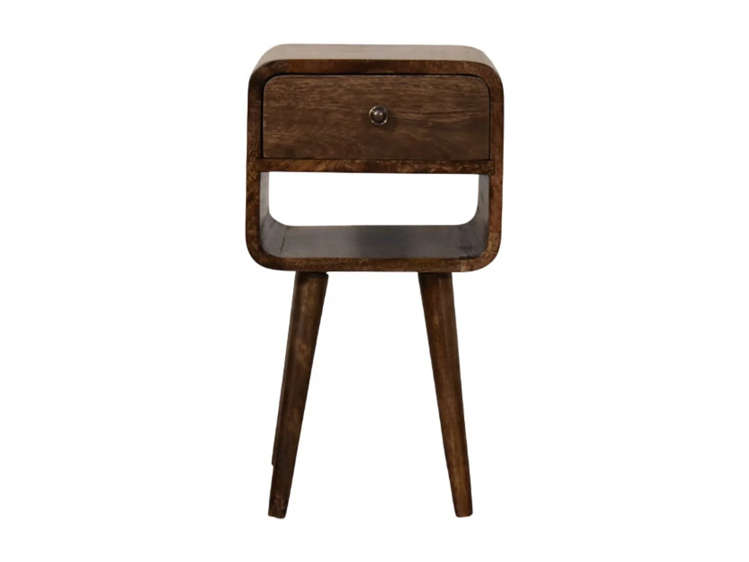 Artisan Furniture Szafka nocna z otwartą półką o zaokrąglonych krawędziach 4889989 - obrazek 1