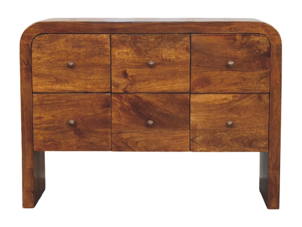 Artisan Furniture Darcy Komoda z 3 szufladami w wykończeniu kasztanowym 4890022