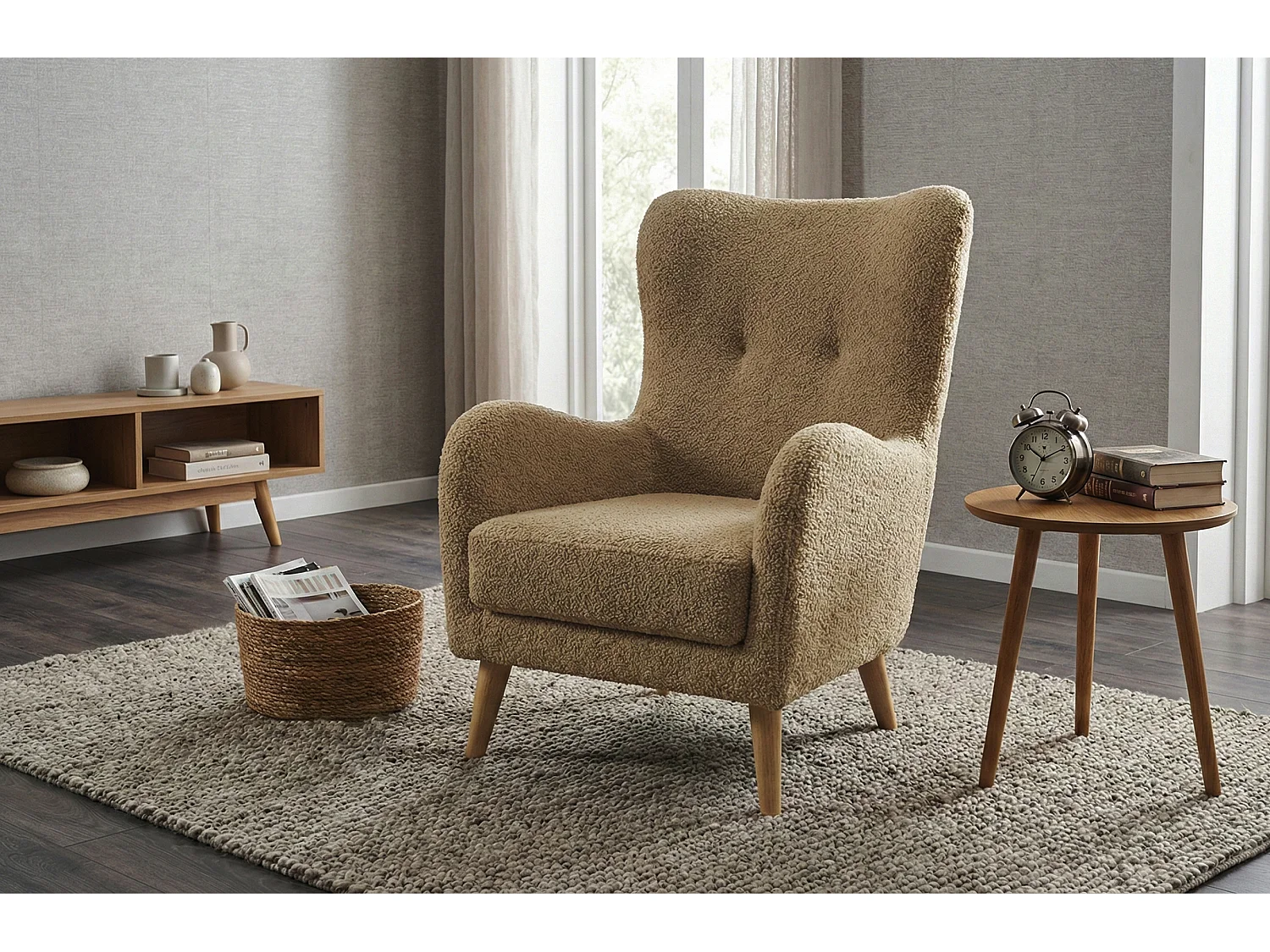 Elegancki fotel Roland z profilowanym siedziskiem i oparciem 4881317 - obrazek 1