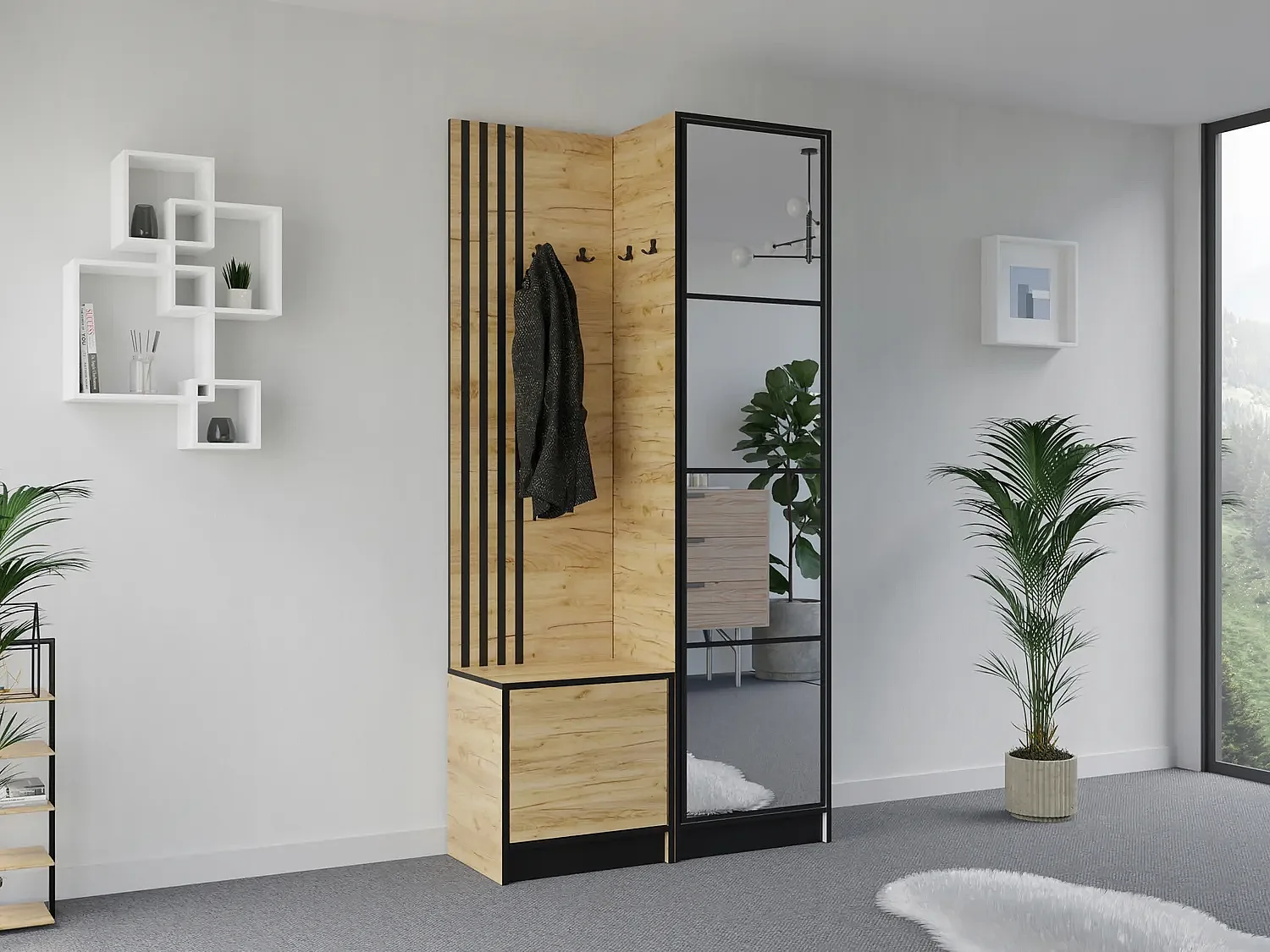 Garderoba EDEN 11 Dąb Craft Złoty 4896246 - obrazek 1