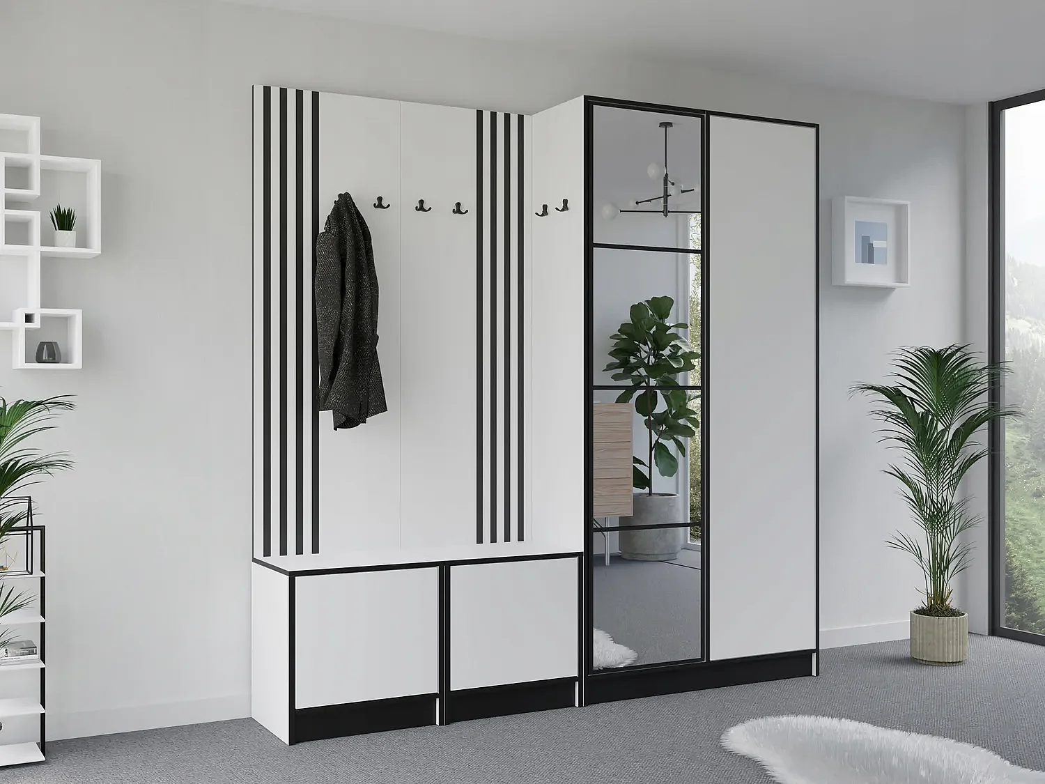 Garderoba EDEN 21 Biały 4896271 - obrazek 1