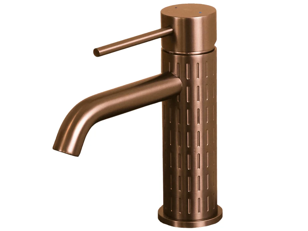Architek bateria niska umywalkowa szczotkowanej miedzi – Essebagno 3896021
