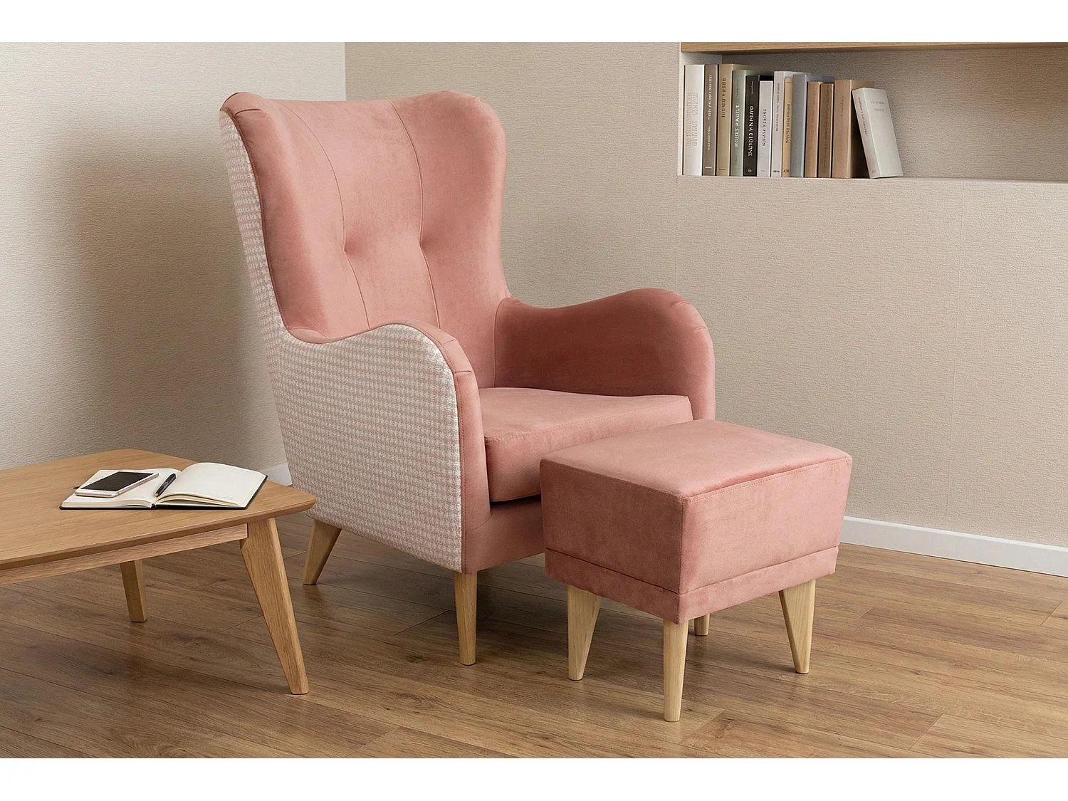 Fotel Roland z podnóżkiem-ergonomiczny, komfortowy i ponadczasowy design 4895650 - obrazek 1