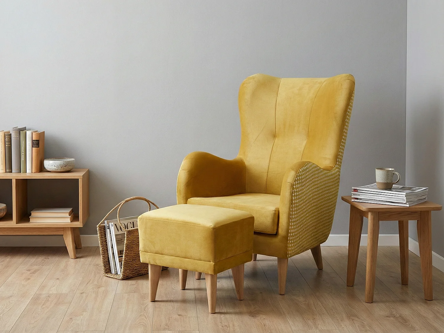 Fotel Roland z podnóżkiem-ergonomiczny, komfortowy i ponadczasowy design 4895646 - obrazek 1