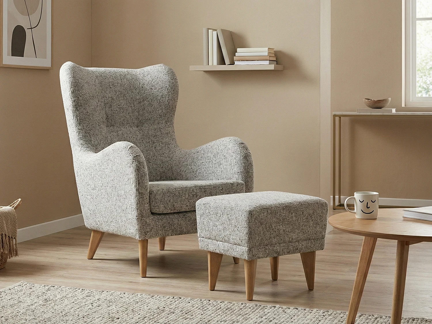Fotel Roland z podnóżkiem-ergonomiczny, komfortowy i ponadczasowy design 4895649 - obrazek 1