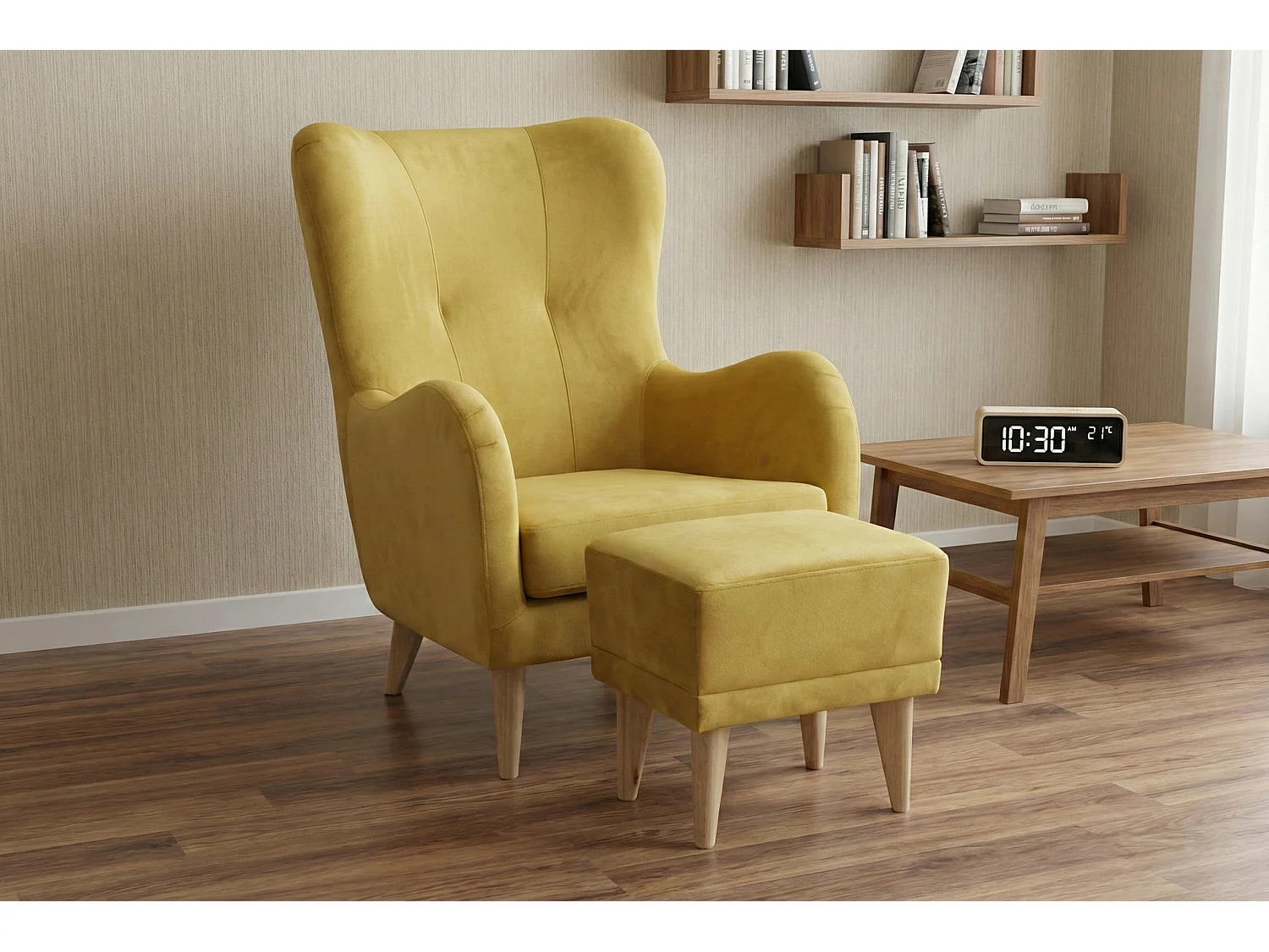 Fotel Roland z podnóżkiem-ergonomiczny, komfortowy i ponadczasowy design 4895641 - obrazek 1