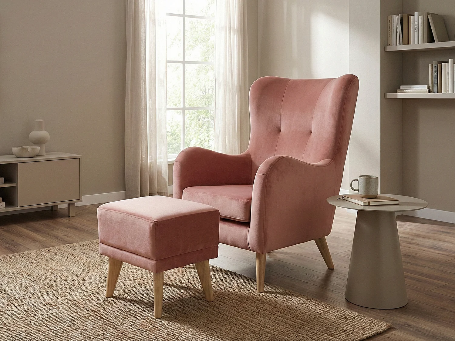 Fotel Roland z podnóżkiem-ergonomiczny, komfortowy i ponadczasowy design 4895632 - obrazek 1