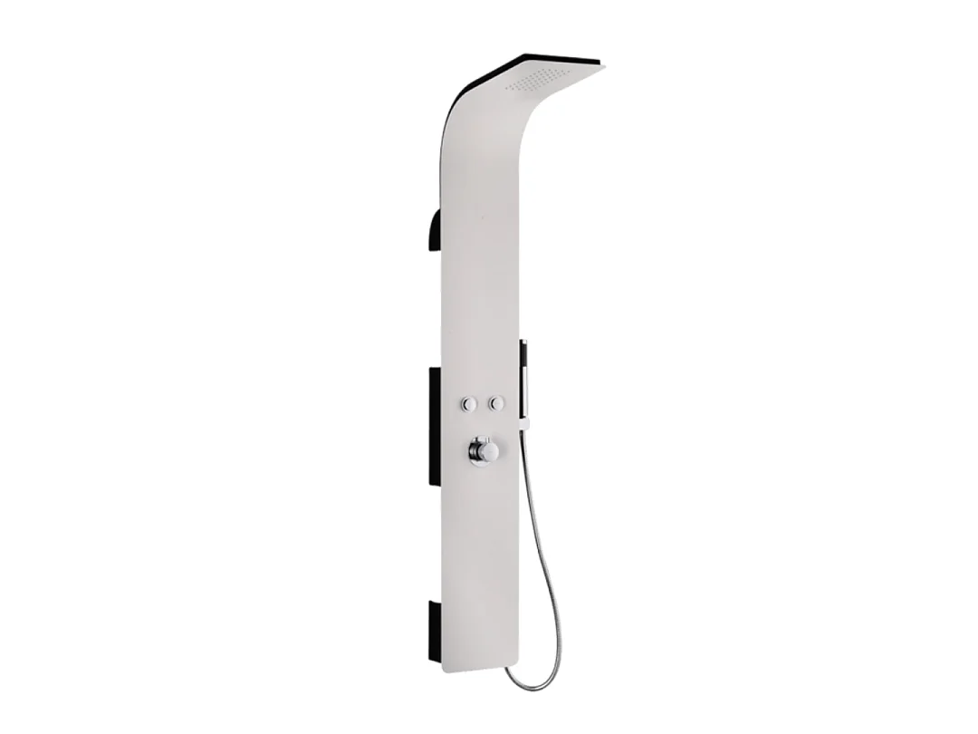Esseblack and White mechaniczna płyta prysznicowa w kolorze białym – Essebagno 4898147