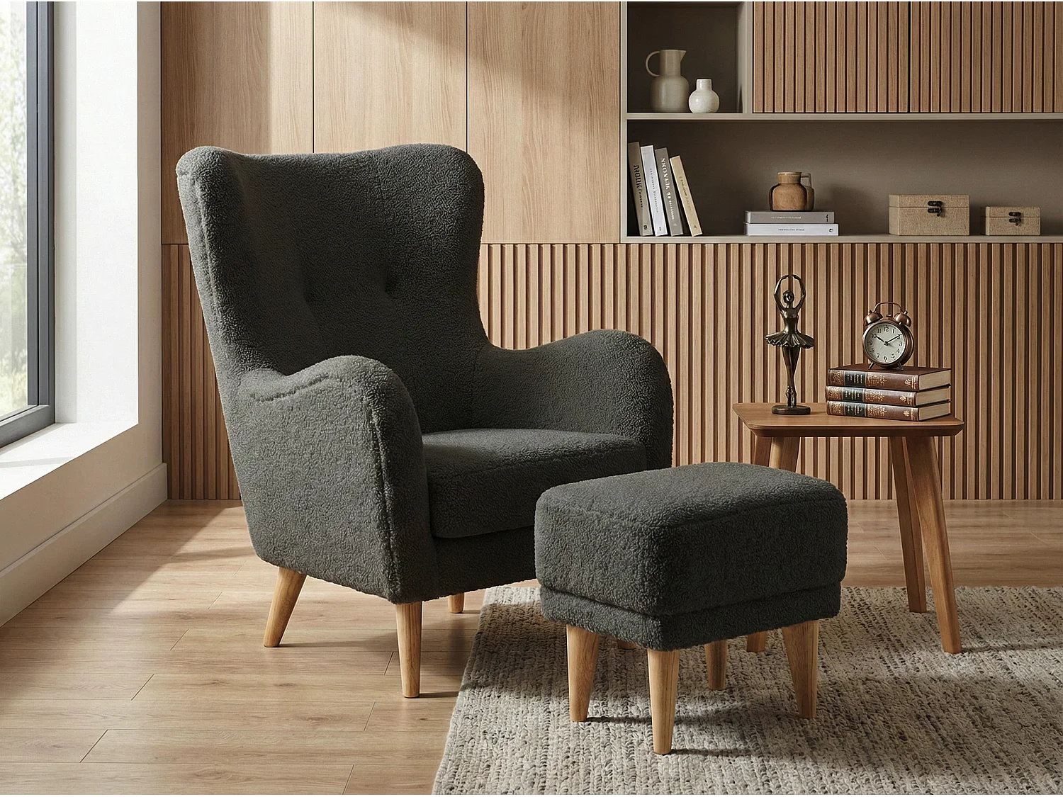 Fotel Roland z podnóżkiem-ergonomiczny, komfortowy i ponadczasowy design 4895636 - obrazek 1