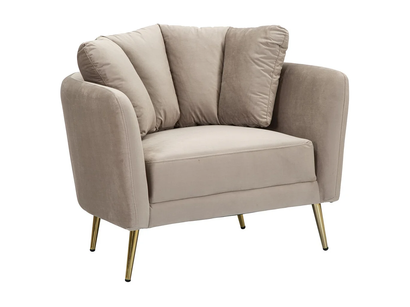 Fotel VKH325, Szary, 88x77x74 cm, Kendra Home 4904038 - obrazek 1