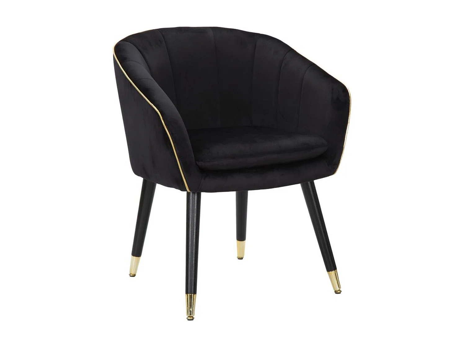 Fotel VKH317, Czarny, 62x58x78 cm, Kendra Home 4904041 - obrazek 1