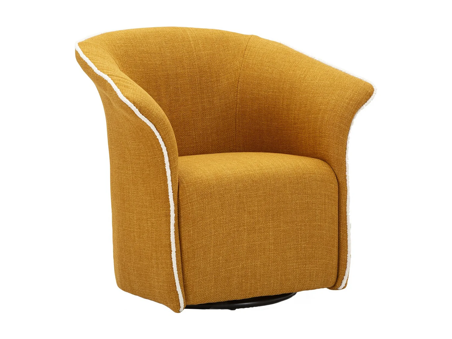 Fotel VKH714, Żółty, 80x83,5x66 cm, Kendra Home 4904045 - obrazek 1