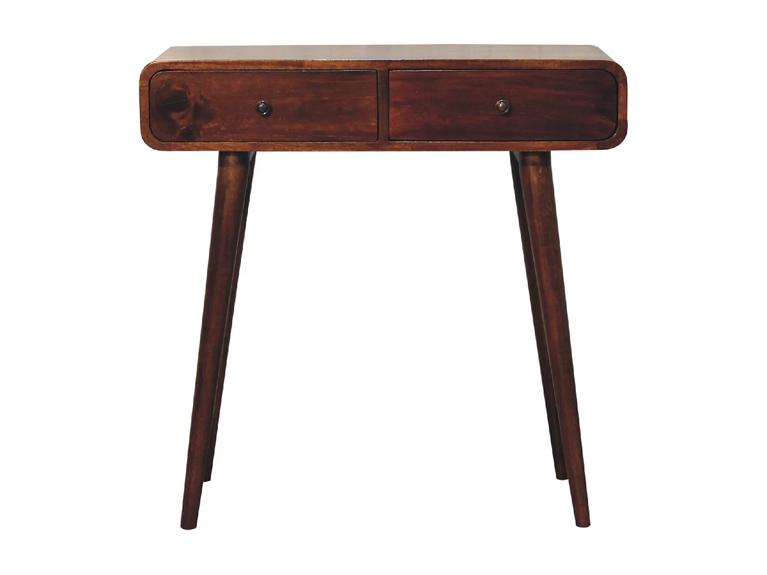 Stołek do przedpokoju Artisan Furniture, 2 szuflady, brązowy 3480068