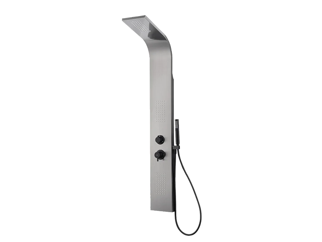 Esseflat panel prysznicowy mechaniczny metaliczny szary - Essebagno 4917115 - obrazek 1
