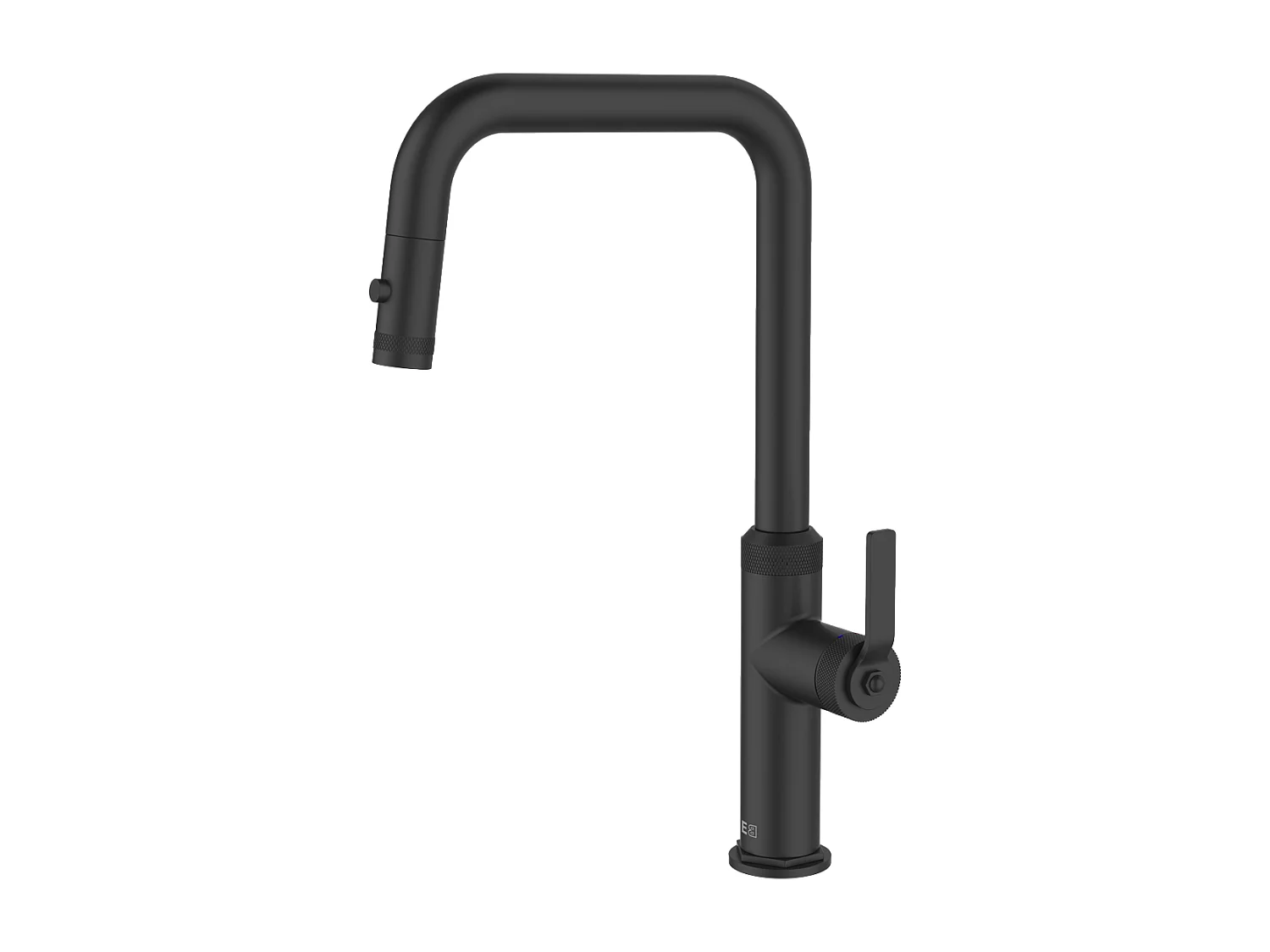 Bateria zlewozmywakowa z wyciąganą wylewką czarny matowy – Essebagno 3896062