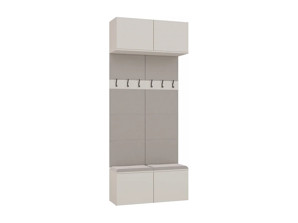 Garderoba HAGA II 2W | 100x35x238 cm | Kaszmir | Wieszak Przedpokój 4142366 - obrazek 1