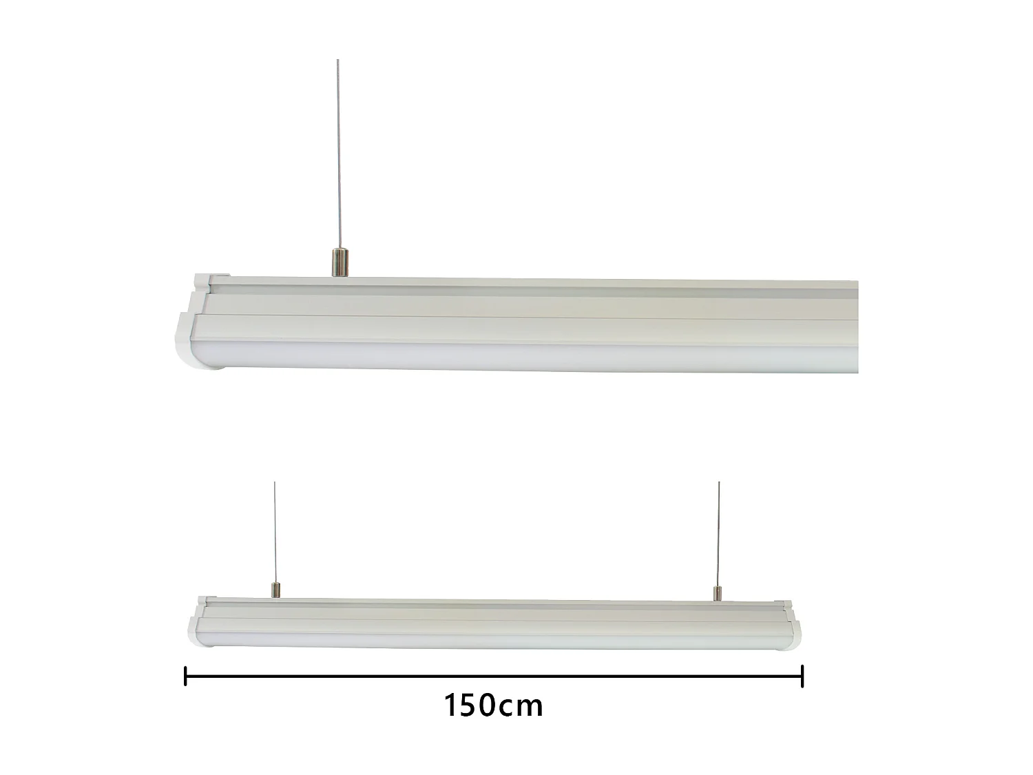 Alcapower Plafoniera LED Rail 60W 150cm IP44 6000lm 4500K światło naturalne, idealna do oświetlenia profesjonalnego i technicznego 4929716