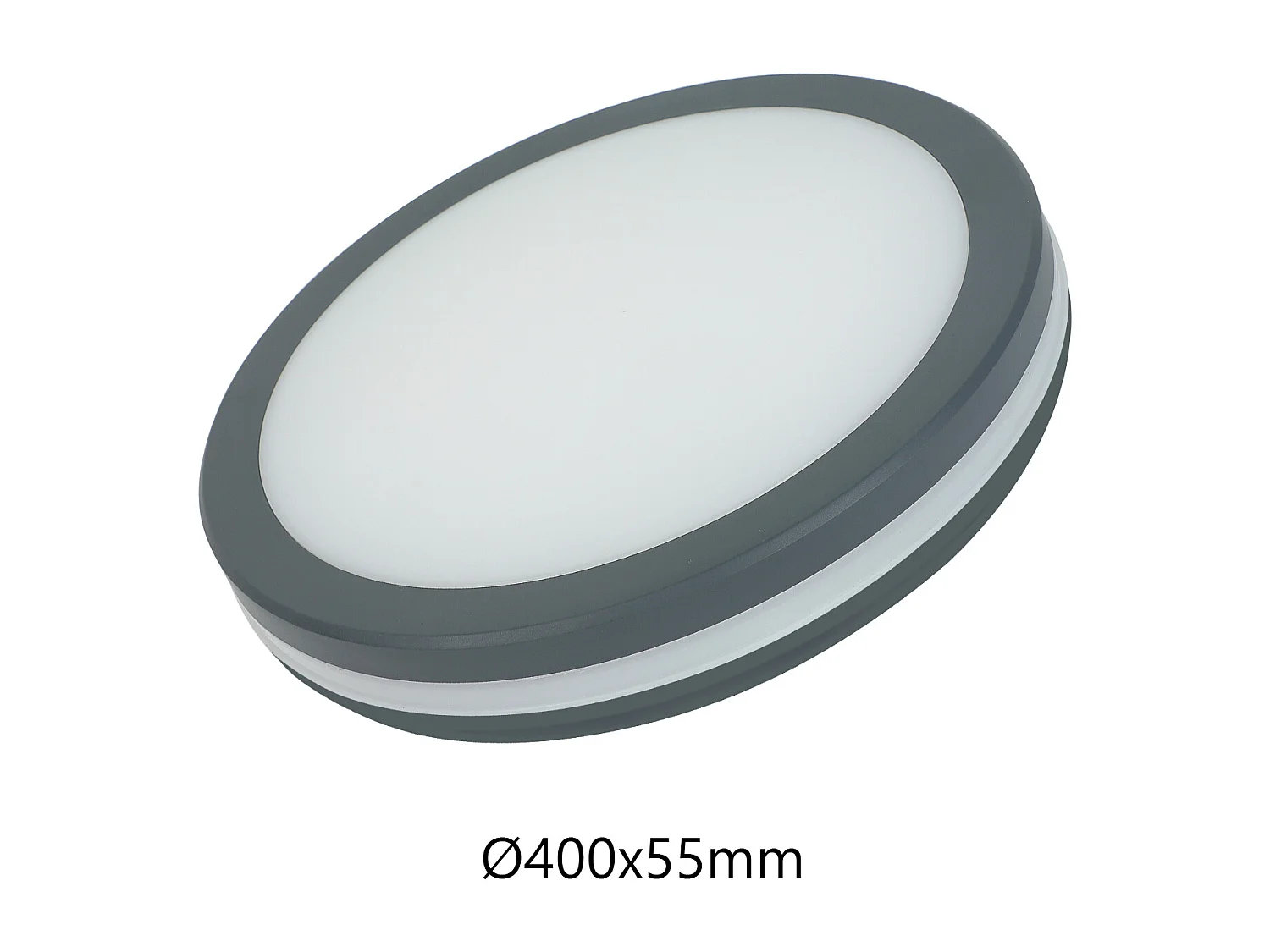 Alcapower Plafoniera LED Okrągła 36W 3600lm IP54 IK08 CCT 3000K 4000K 6500K Szara – Profesjonalne rozwiązanie o wysokiej wydajności 4929717
