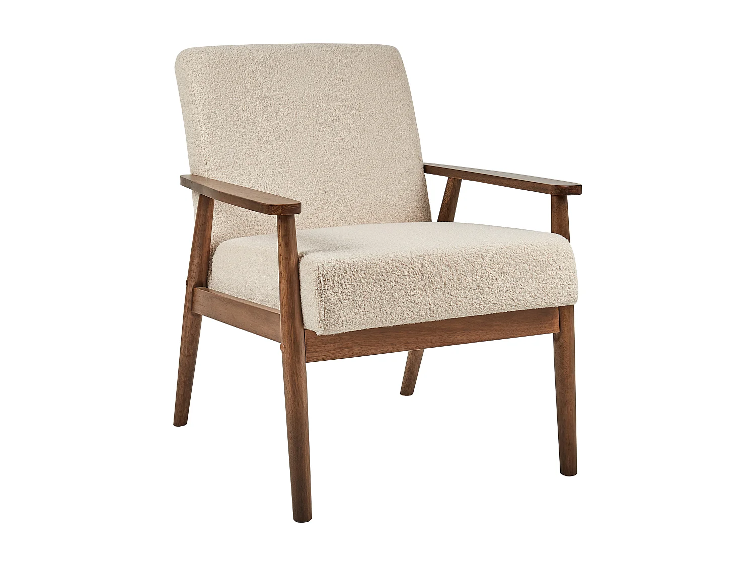 Fotel ESRUM Boucle Beżowy 3686774 - obrazek 1