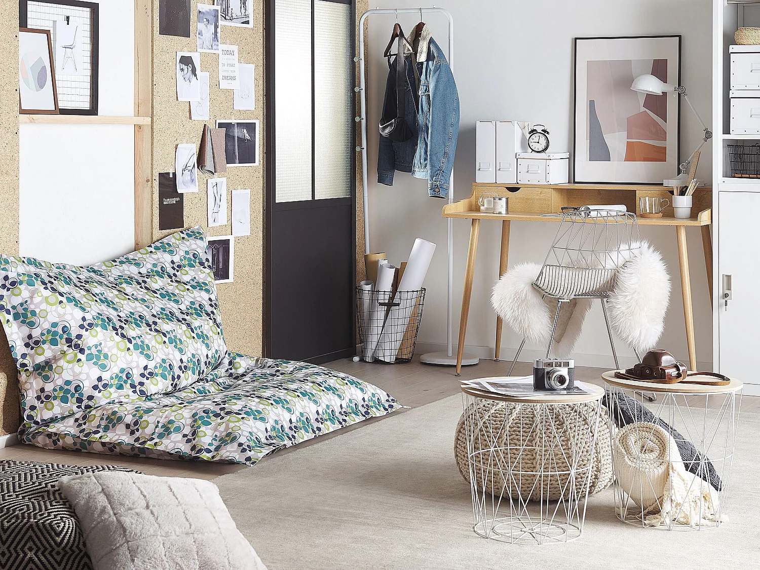 Fotel worek 300 L FUZZY 140 cm 180 cm Kolorowy 150373 - obrazek 1