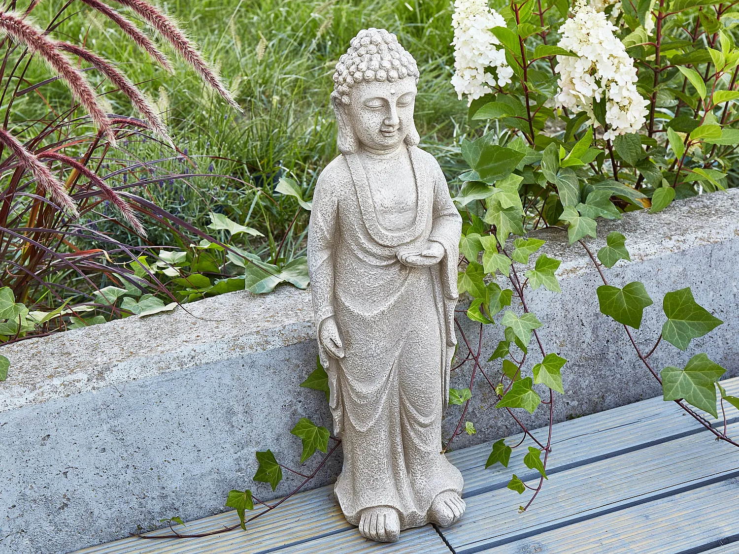 Figurka budda szara THOIRY 3755031