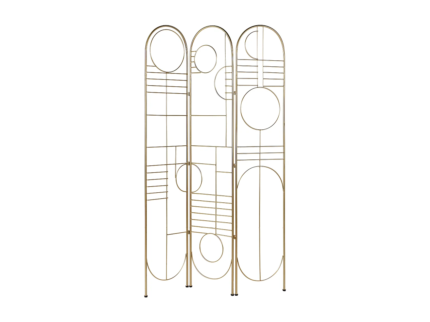 3-panelowy parawan pokojowy TURANIA Złoty 100 cm 170 cm 4107104