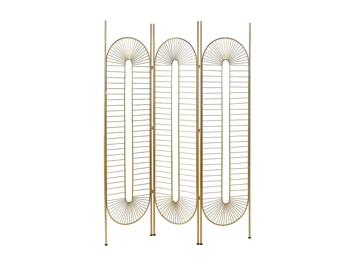 3-panelowy parawan pokojowy NOALE Złoty 135 cm 170 cm 4107106