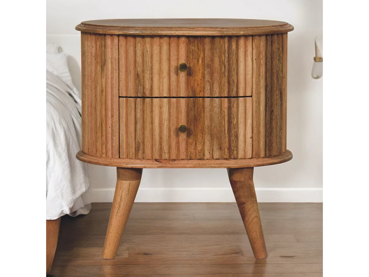 Artisan Furniture Szafka nocna Soba w stylu nordyckim z litego drewna 4075341 - obrazek 1