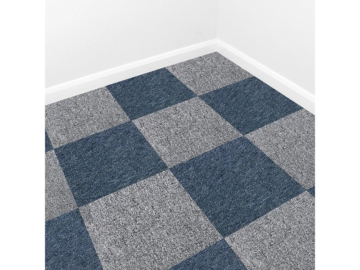 40 x Płytki dywanowe 10m2 / Storm Blue i Platinum Grey 1282133