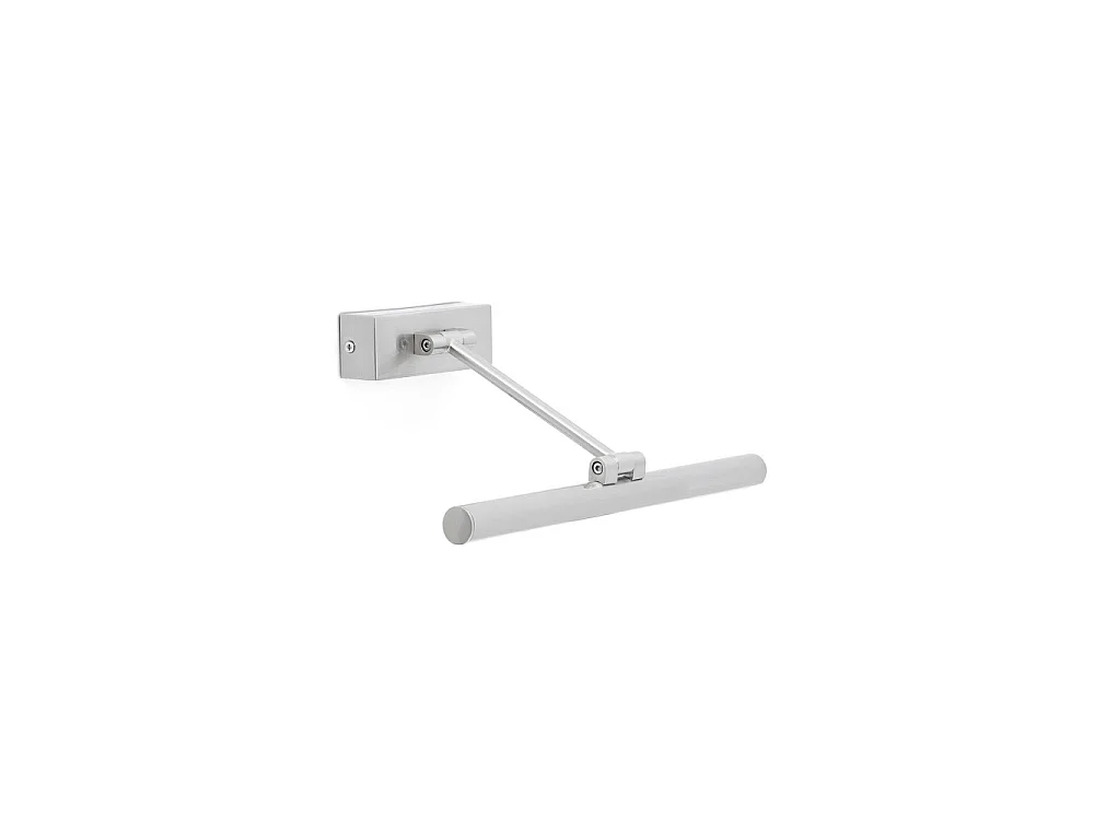 Faro Barcelona – Magritte 300 Kinkiet, 6W LED 3000K – Regulowany, Lampa obrazowa, 380lm – Nikiel 4902657