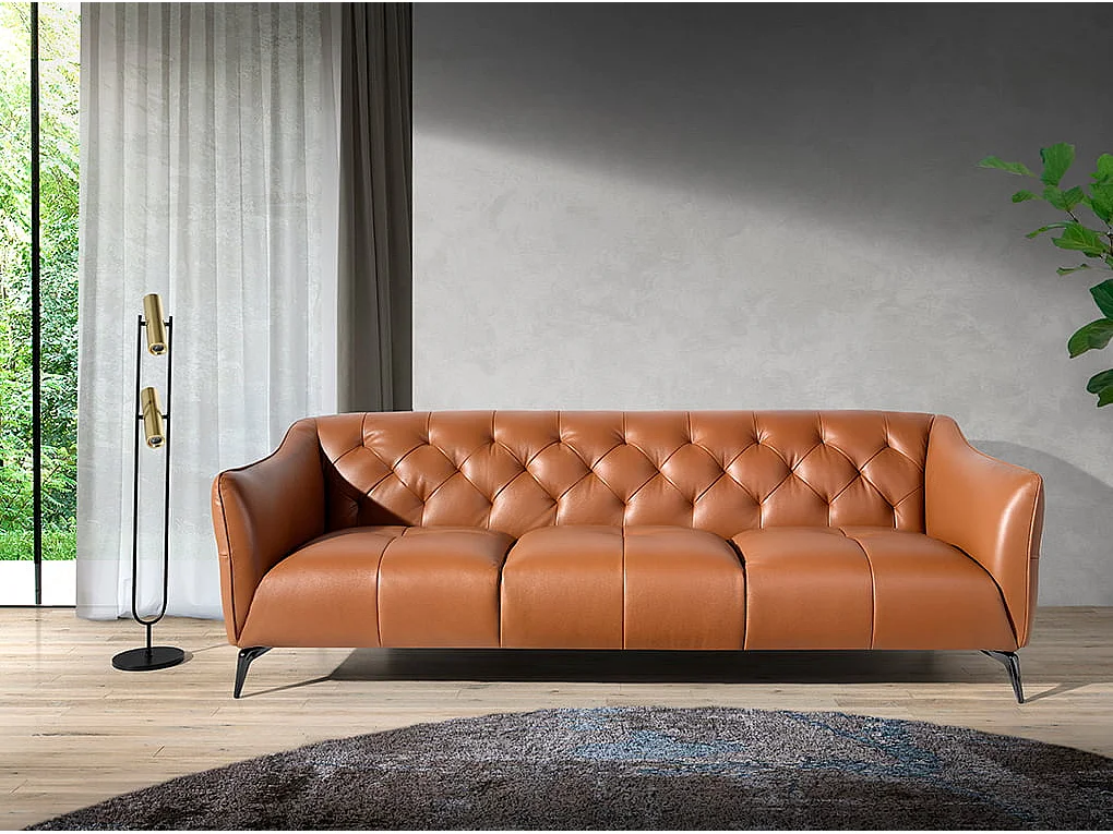 3-osobowa sofa Chester z brązowej skóry 6169 ANGEL CERDA 714013
