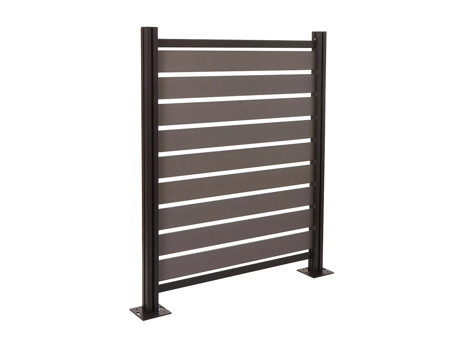 Aluminiowe ogrodzenie kosza na śmieci MCW-K57, szary 2166449 - obrazek 1