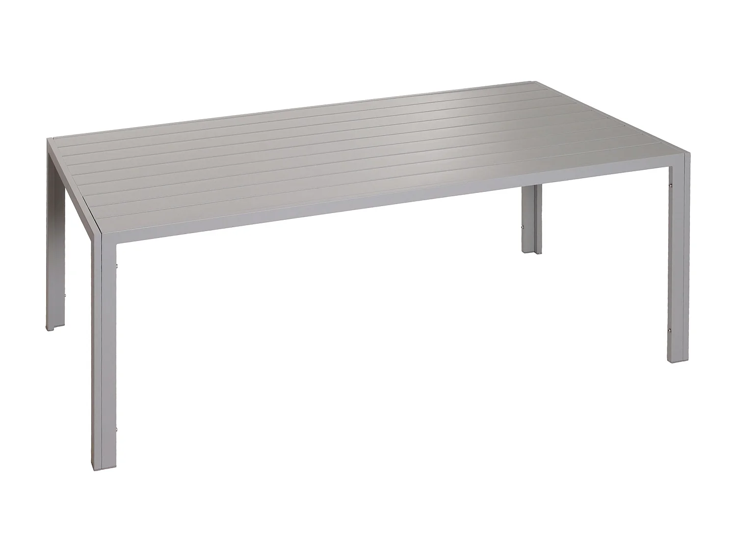 Aluminiowy stół do jadalni MCW-N40, jasnoszary 4214150