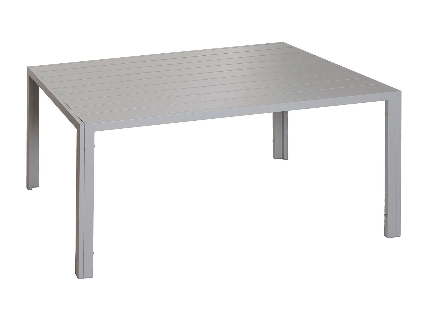 Aluminiowy stół do jadalni MCW-N40, jasnoszary 3581048