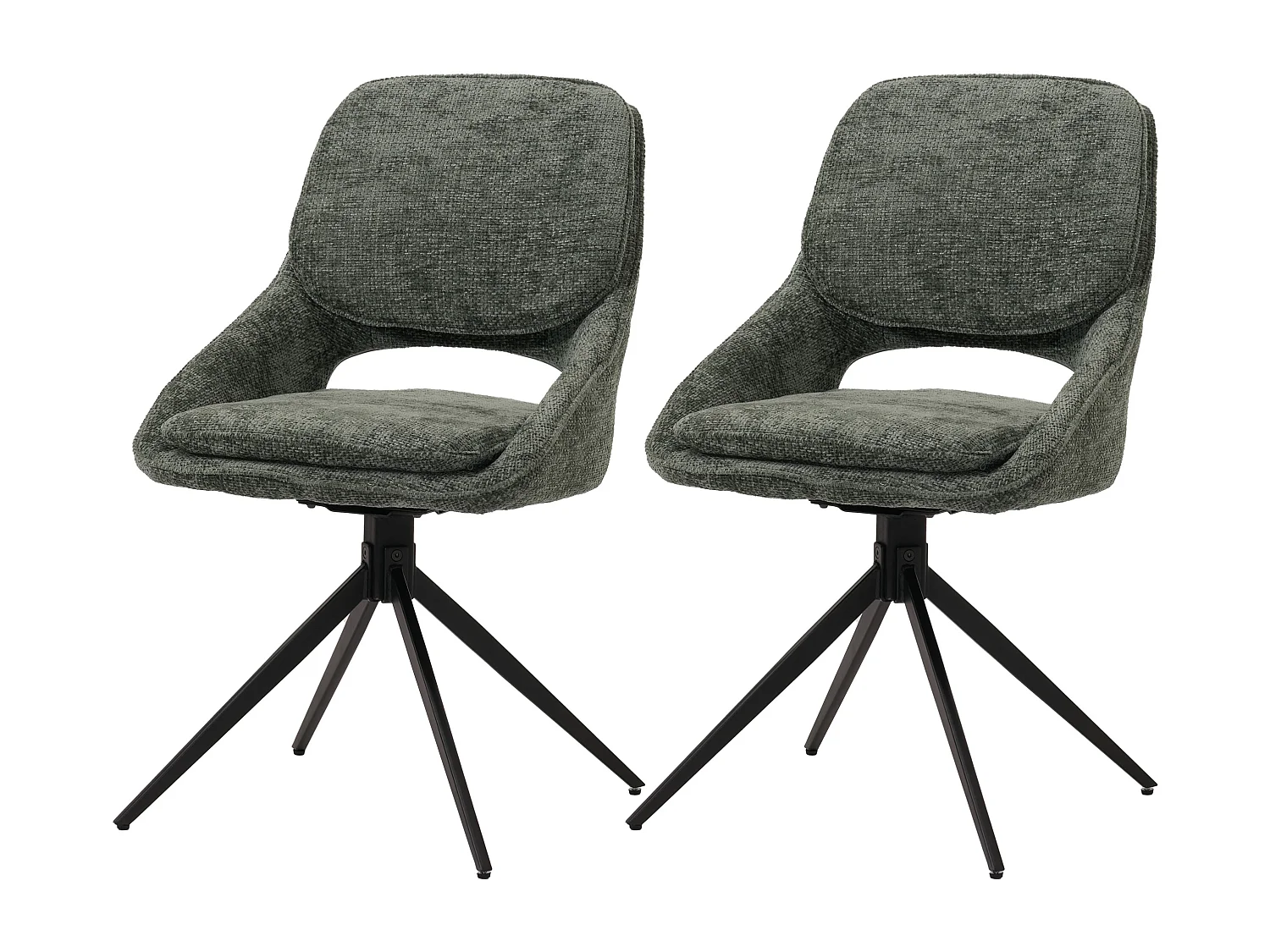 Krzesło do jadalni MCW-N73 (zestaw 2 sztuk), zielony 4336971 - obrazek 1
