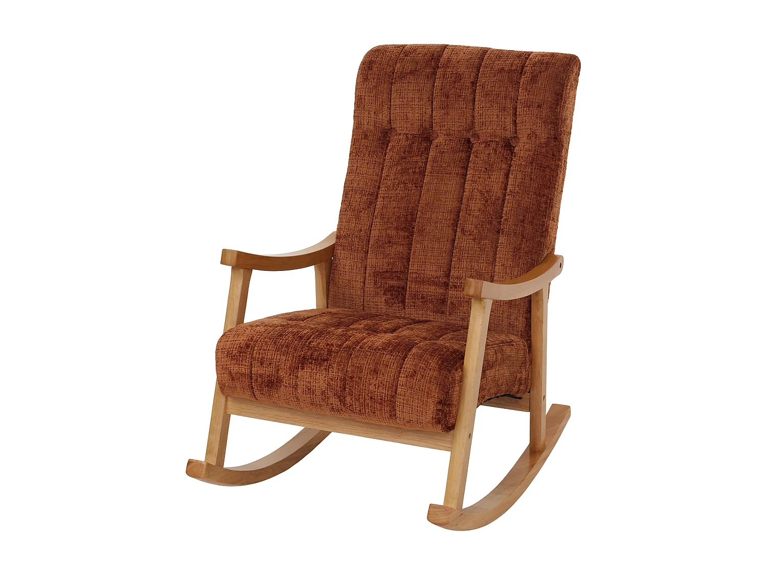Fotel bujany MCW-K10, terakota, rama naturalna 3773321 - obrazek 1