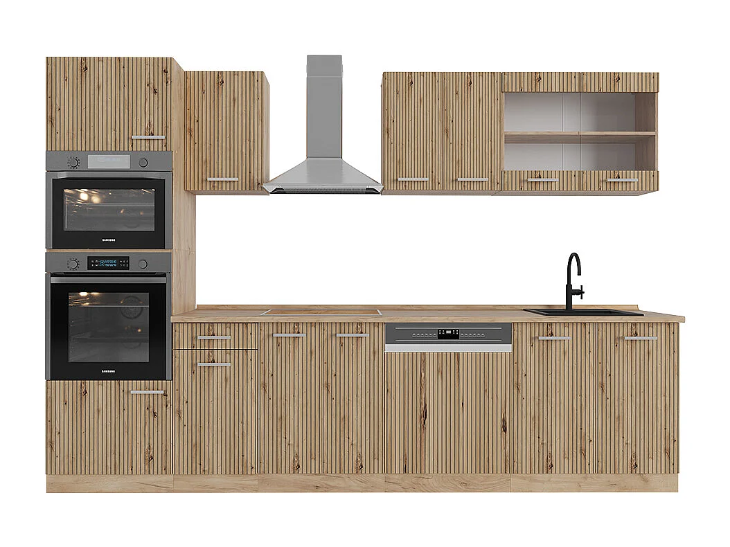 Aneks kuchenny dąb artisan/dąb goldkraft 300x60x81.6 r-line 4779651 - obrazek 1