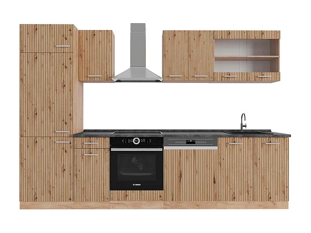 Aneks kuchenny dąb artisan/dąb goldkraft 300x60x81.6 r-line 4779261 - obrazek 1