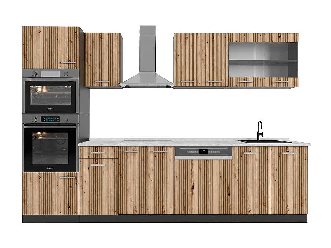 Aneks kuchenny artisan dąb/antracyt 300x60x81.6 r-line 4780010 - obrazek 1