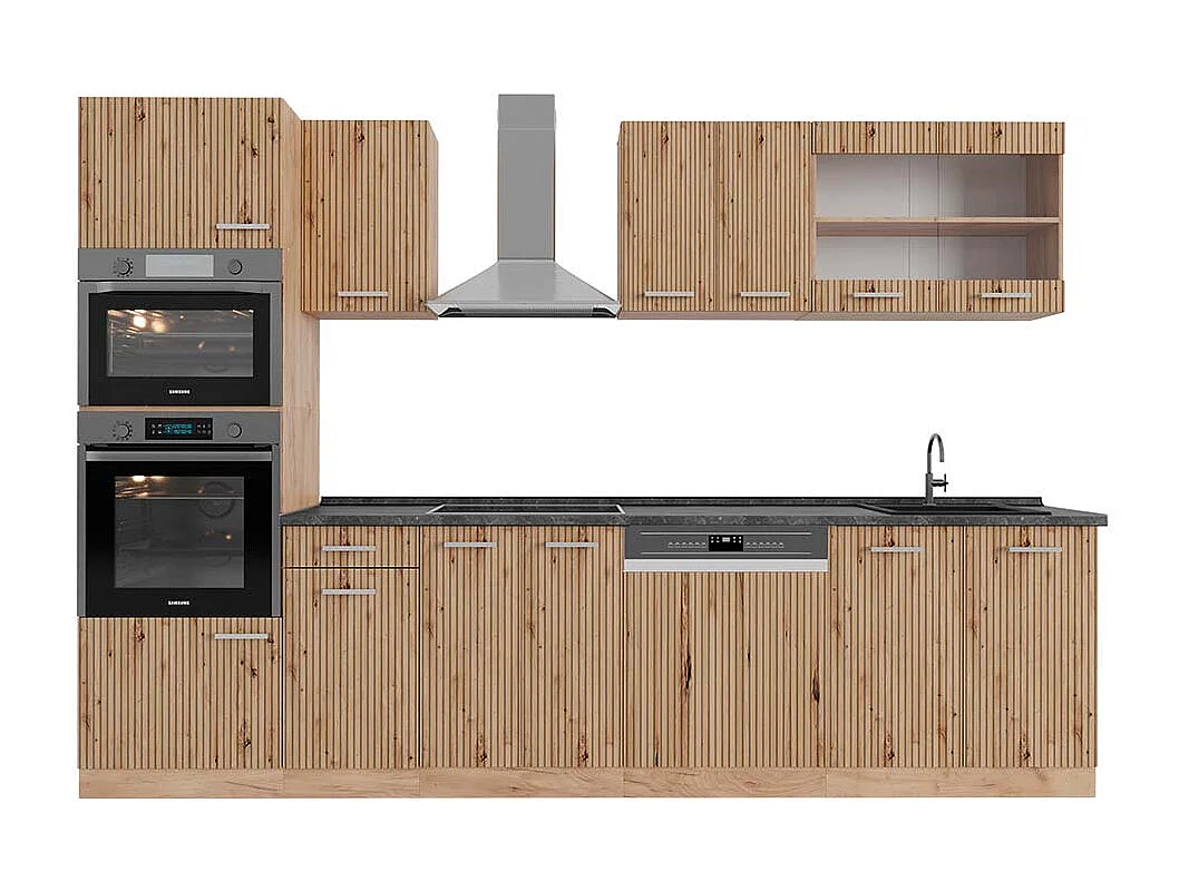 Aneks kuchenny dąb artisan/dąb goldkraft 300x60x81.6 r-line 4780005 - obrazek 1