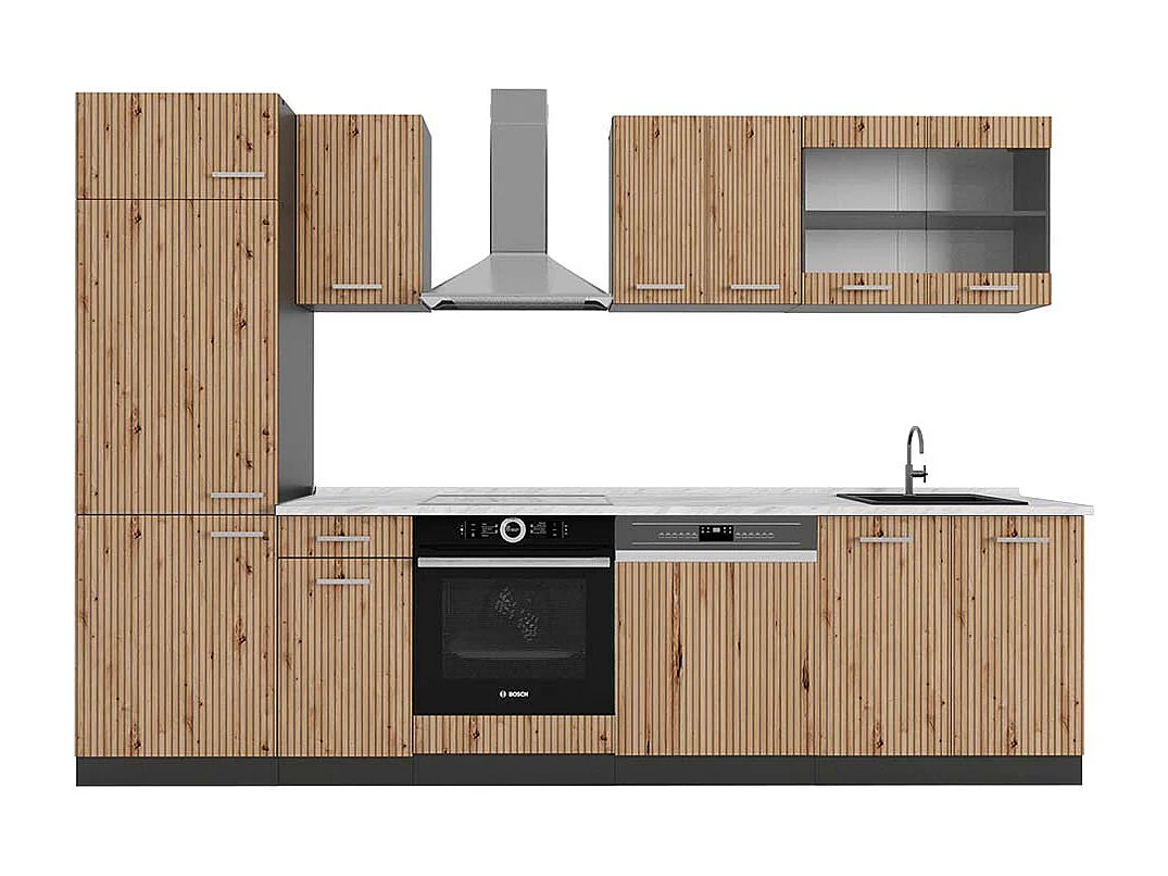 Aneks kuchenny artisan dąb/antracyt 300x60x81.6 r-line 4779730 - obrazek 1