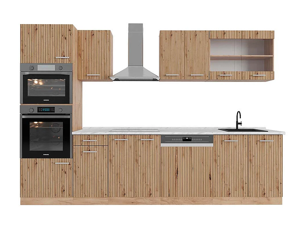 Aneks kuchenny dąb artisan/dąb goldkraft 300x60x81.6 r-line 4780171 - obrazek 1